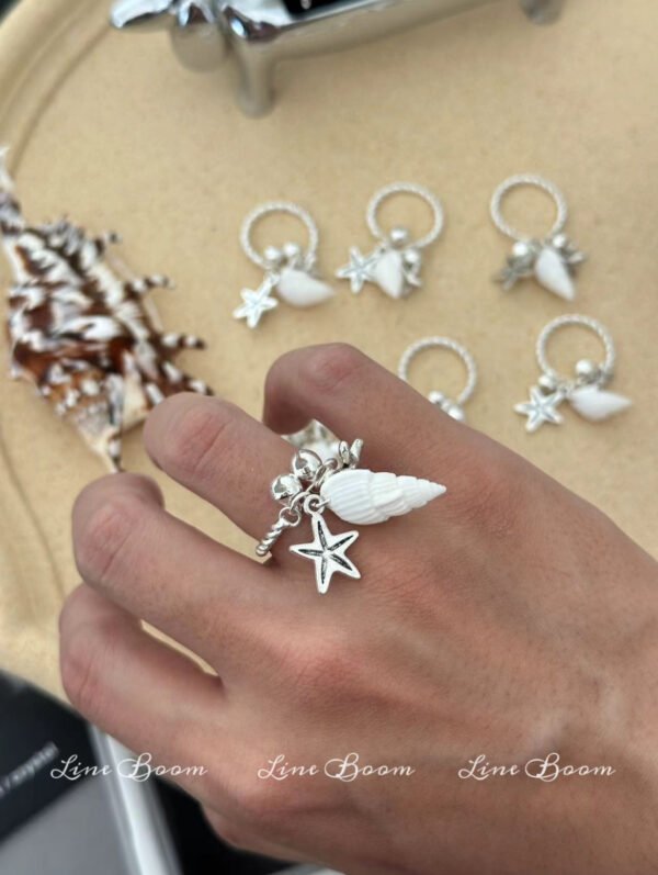 Starlit Shell Ring